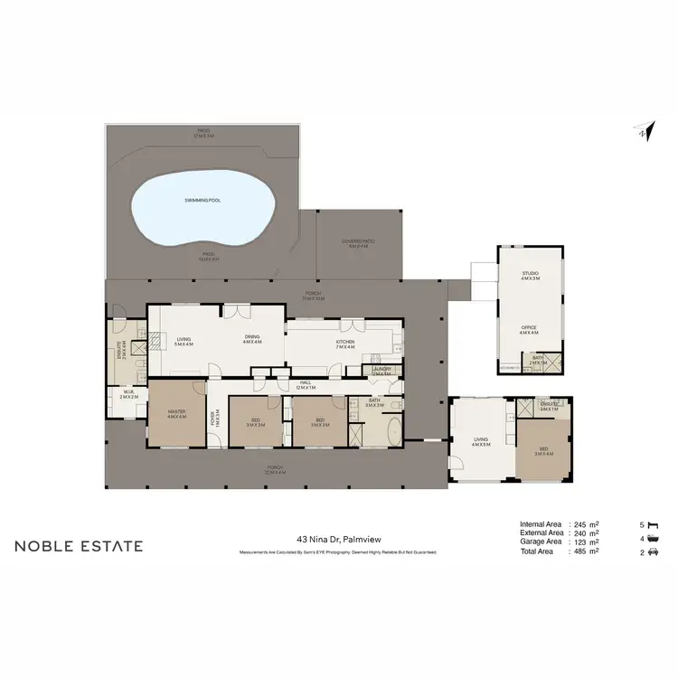 Floorplan of Homely house listing, 43 Nina Drive, Palmview QLD 4553