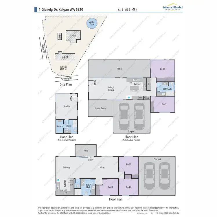 Floorplan of Homely house listing, 1 Glenelg Drive, Kalgan WA 6330