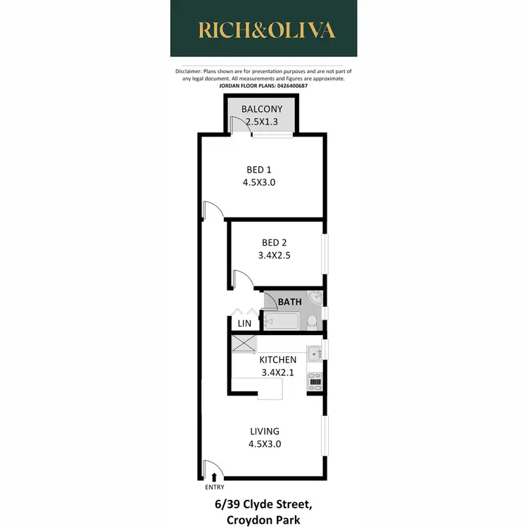 Floorplan of Homely apartment listing, 6/39 Clyde Street, Croydon Park NSW 2133