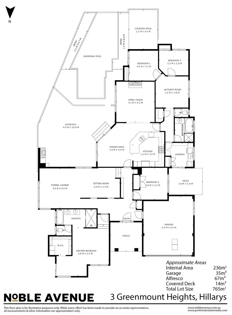 Floorplan of Homely house listing, 3 Greenmount Heights, Hillarys WA 6025