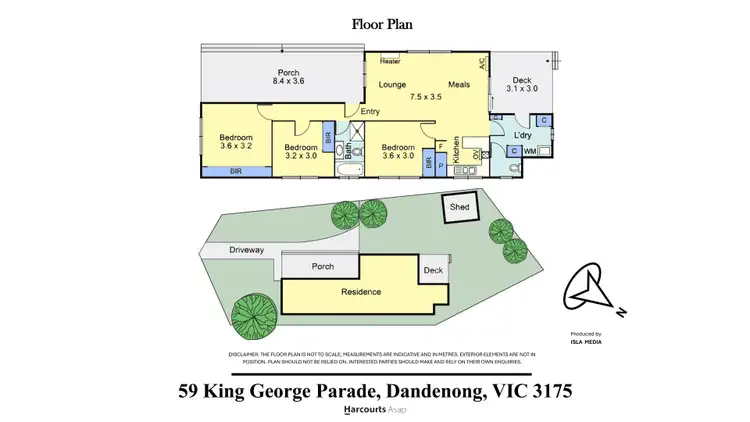 Floorplan of Homely house listing, 59 King George Parade, Dandenong VIC 3175