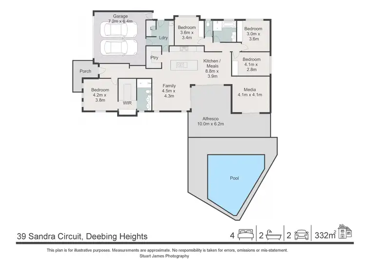 Floorplan of Homely house listing, 39 Sandra Circuit, Deebing Heights QLD 4306
