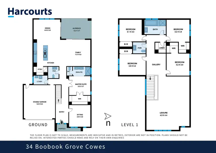 Floorplan of Homely house listing, 34 Boobook Grove, Cowes VIC 3922