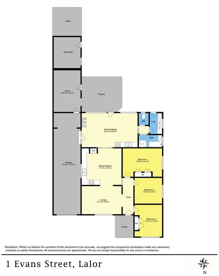 Floorplan of Homely house listing, 1 Evans Street, Lalor VIC 3075