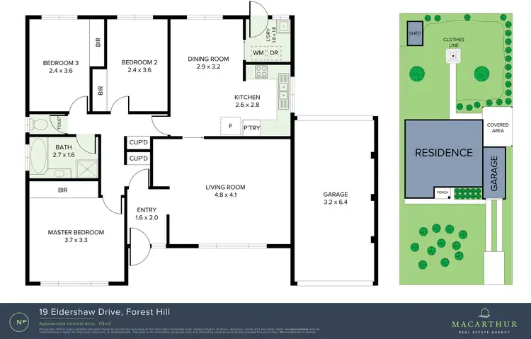 Floorplan of Homely house listing, 19 Eldershaw Drive, Forest Hill NSW 2651