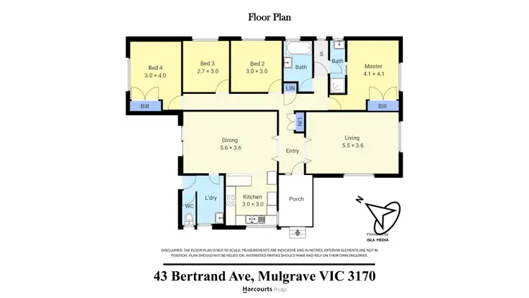 Floorplan of Homely house listing, 43 Bertrand Avenue, Mulgrave VIC 3170
