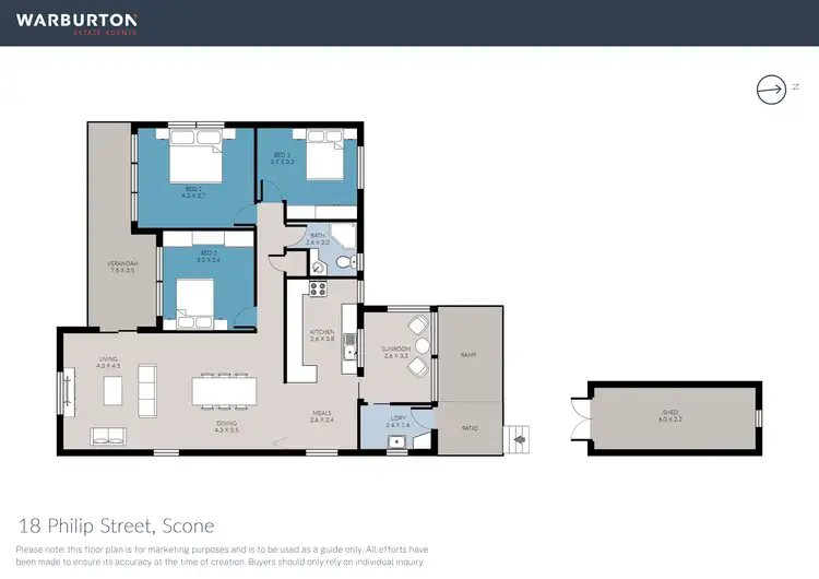 Floorplan of Homely house listing, 18 Philip Street, Scone NSW 2337