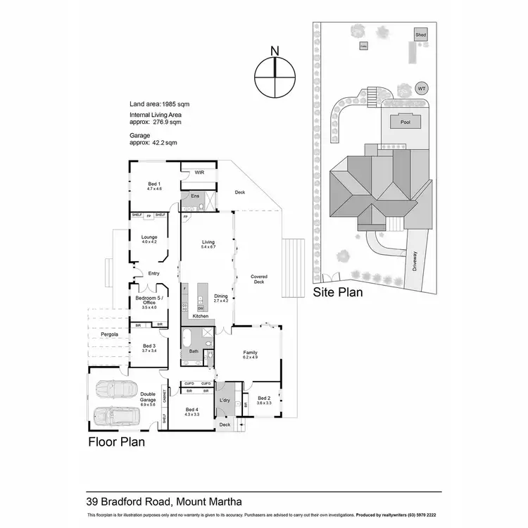 Floorplan of Homely house listing, 39 Bradford Road, Mount Martha VIC 3934