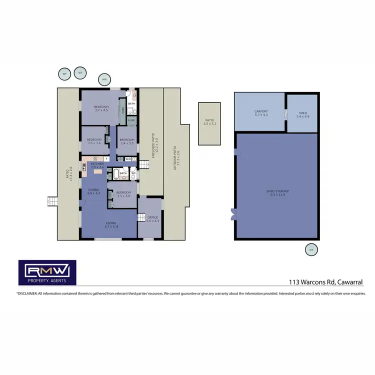 Floorplan of Homely house listing, 113 Warcons Road, Cawarral QLD 4702