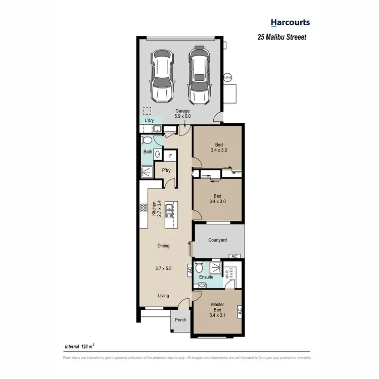 Floorplan of Homely house listing, 25 Malibu Road, Lawnton QLD 4501