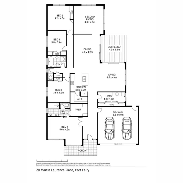 Floorplan of Homely house listing, 20 Martin Laurence Place, Port Fairy VIC 3284