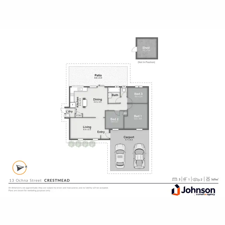Floorplan of Homely house listing, 13 Ochna Street, Crestmead QLD 4132