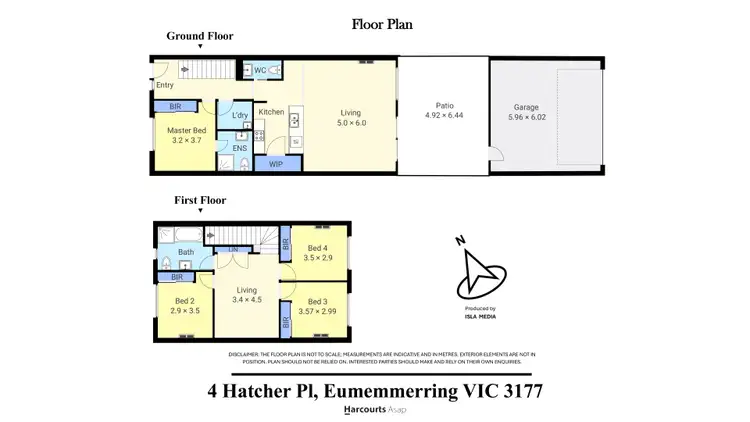 Floorplan of Homely townhouse listing, 4 Hatcher Place, Eumemmerring VIC 3177