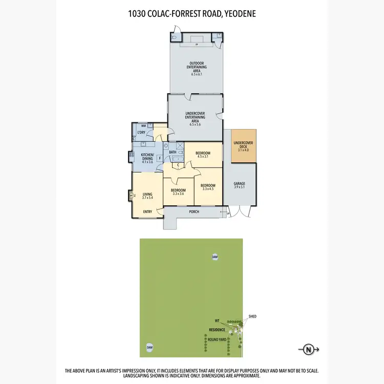 Floorplan of Homely rural property listing, 1030 Colac-Forrest Road, Yeodene VIC 3249