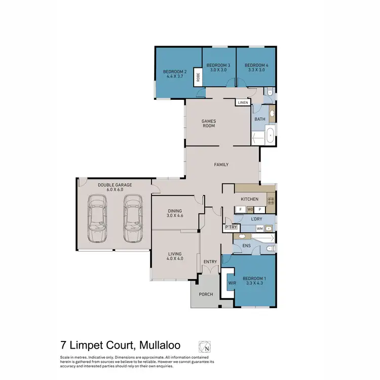 Floorplan of Homely house listing, 7 Limpet Court, Mullaloo WA 6027