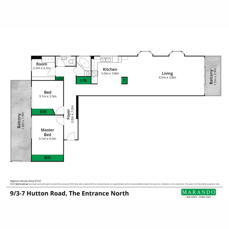 Floorplan of Homely apartment listing, 9/3-5 Hutton Road, The Entrance North NSW 2261