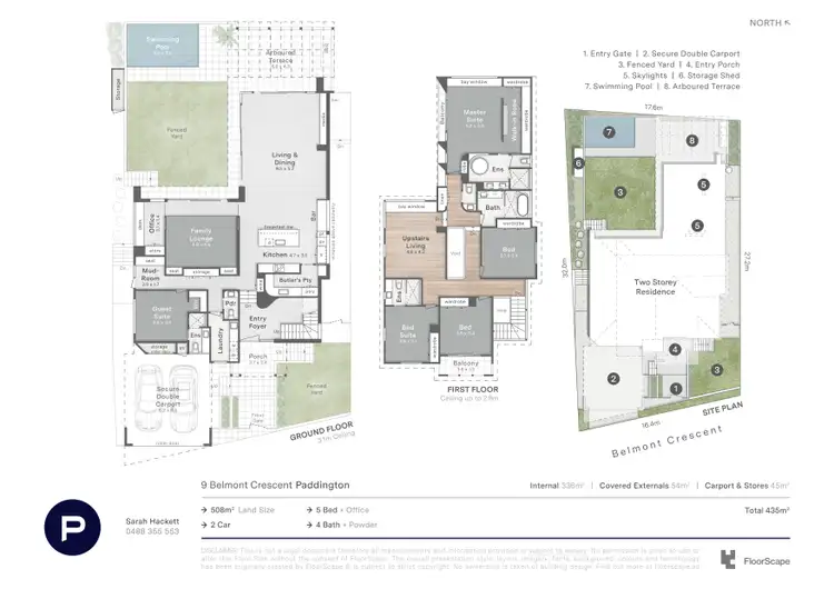 Floorplan of Homely house listing, 9 Belmont Crescent, Paddington QLD 4064