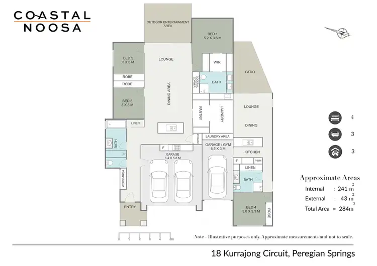 Floorplan of Homely house listing, 18 Kurrajong Circuit, Peregian Springs QLD 4573