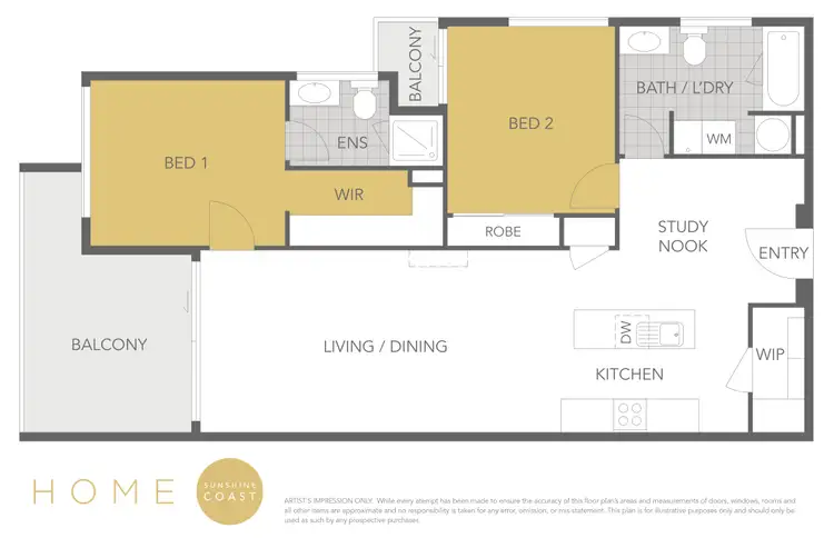 Floorplan of Homely unit listing, 24/10-12 High Street, Sippy Downs QLD 4556