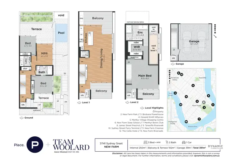 Floorplan of Homely townhouse listing, 141 Sydney Street, New Farm QLD 4005