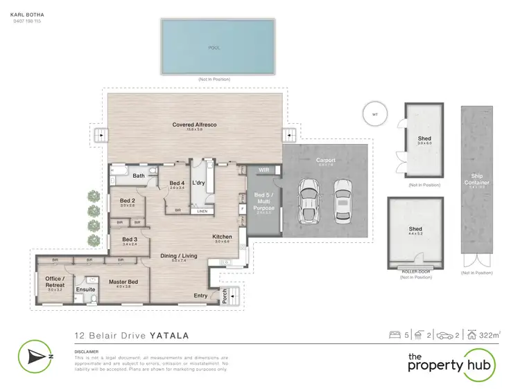 Floorplan of Homely house listing, 12 Belair Drive, Yatala QLD 4207