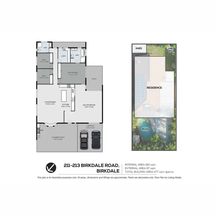 Floorplan of Homely house listing, 211-213 Birkdale Road, Birkdale QLD 4159