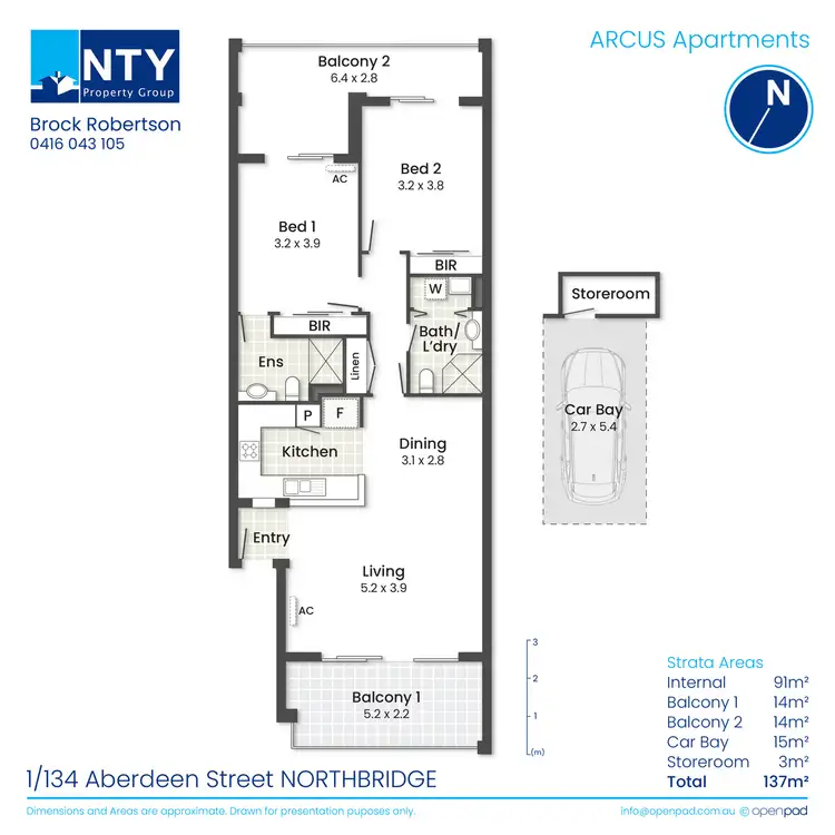 Floorplan of Homely apartment listing, 1/134 Aberdeen Street, Northbridge WA 6003