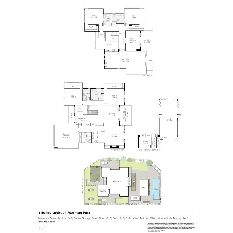 Floorplan of Homely house listing, 6 Bailey Lookout, Mosman Park WA 6012