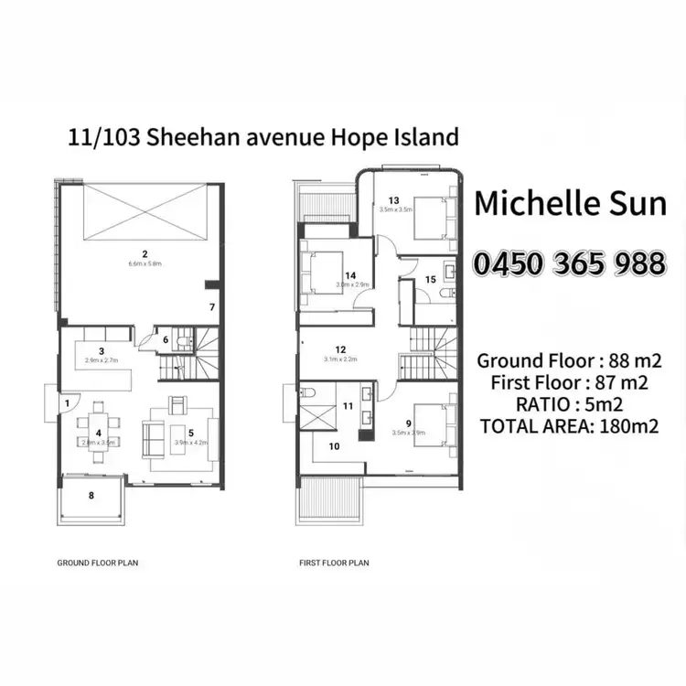 Floorplan of Homely townhouse listing, 11/103 Sheehan Avenue, Hope Island QLD 4212