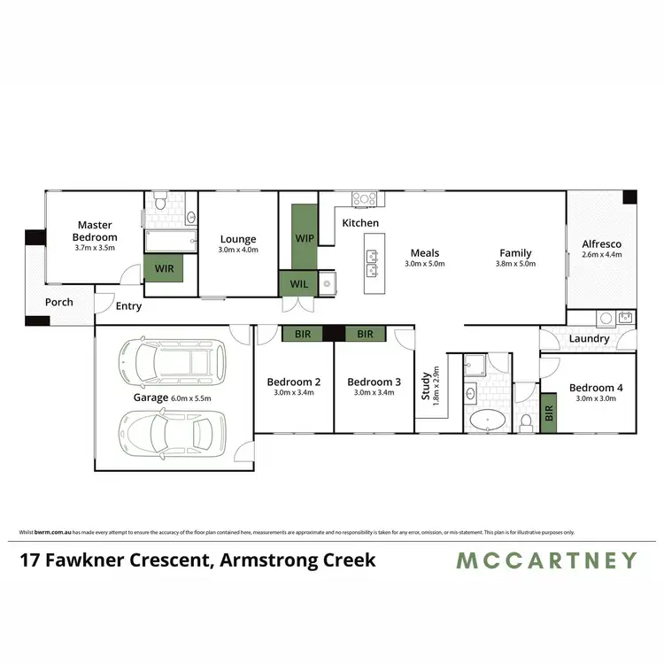 Floorplan of Homely house listing, 17 Fawkner Crescent, Armstrong Creek VIC 3217