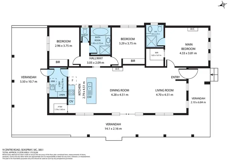 Floorplan of Homely house listing, 9 Centre Road, Seaspray VIC 3851