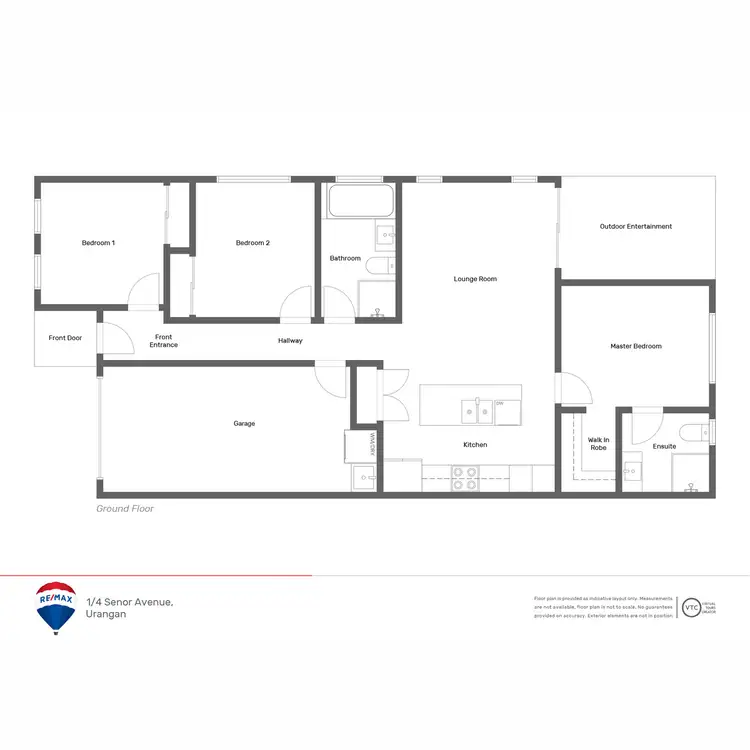 Floorplan of Homely semi-detached listing, 1/4 Senor Avenue, Urangan QLD 4655