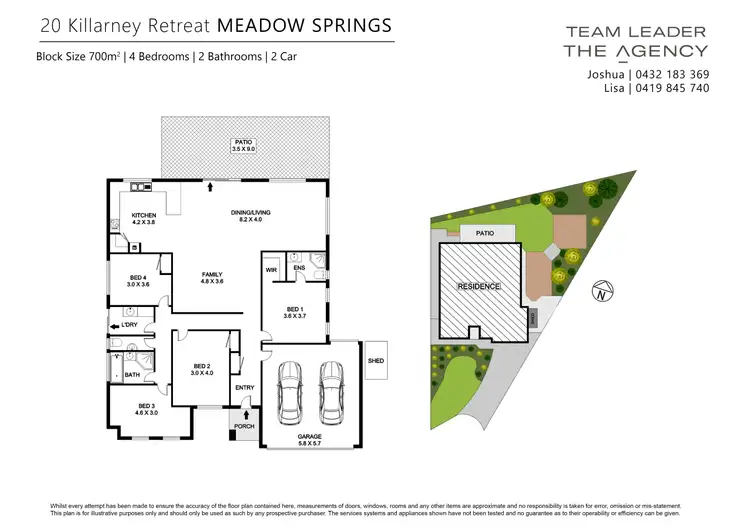 Floorplan of Homely house listing, 20 Killarney Retreat, Meadow Springs WA 6210
