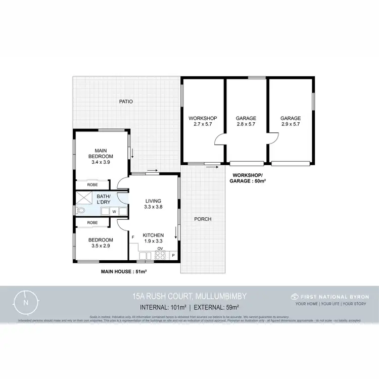 Floorplan of Homely house listing, 15A Rush Court, Mullumbimby NSW 2482
