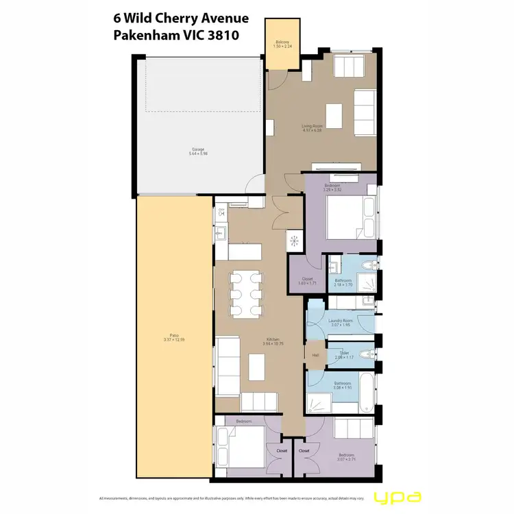 Floorplan of Homely house listing, 6 Wild Cherry Avenue, Pakenham VIC 3810