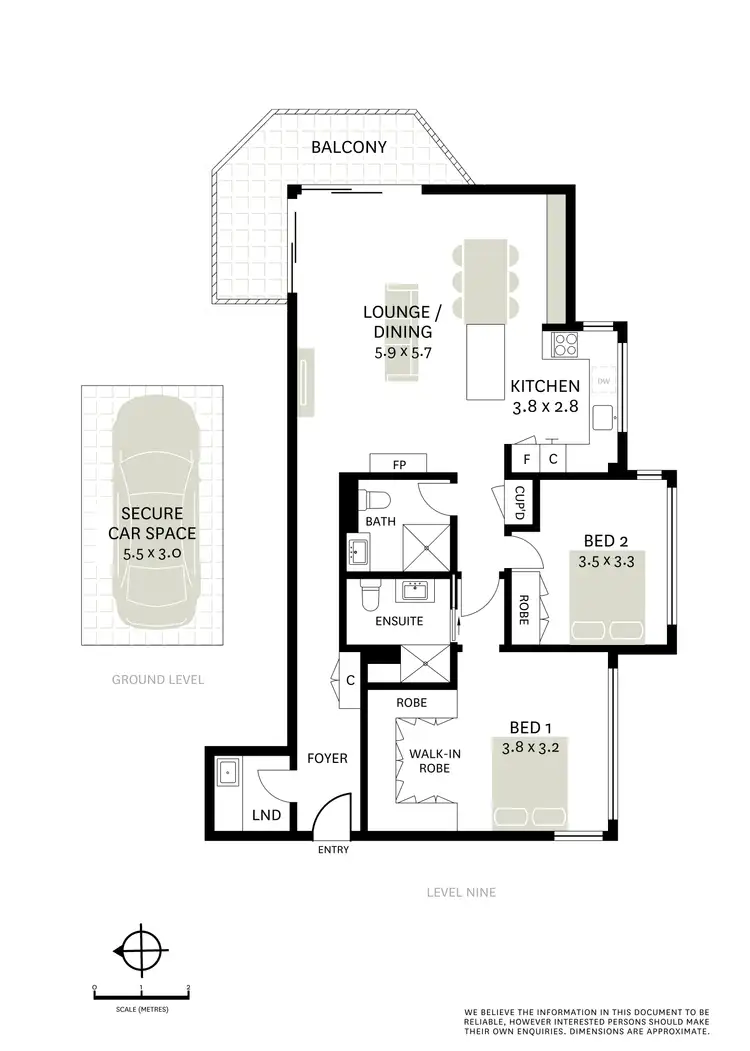 Floorplan of Homely apartment listing, 45/5-15 Farrell Avenue, Darlinghurst NSW 2010