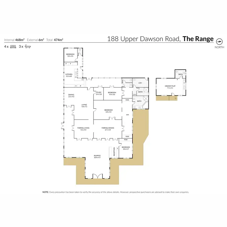 Floorplan of Homely house listing, 188 Upper Dawson Road, The Range QLD 4700