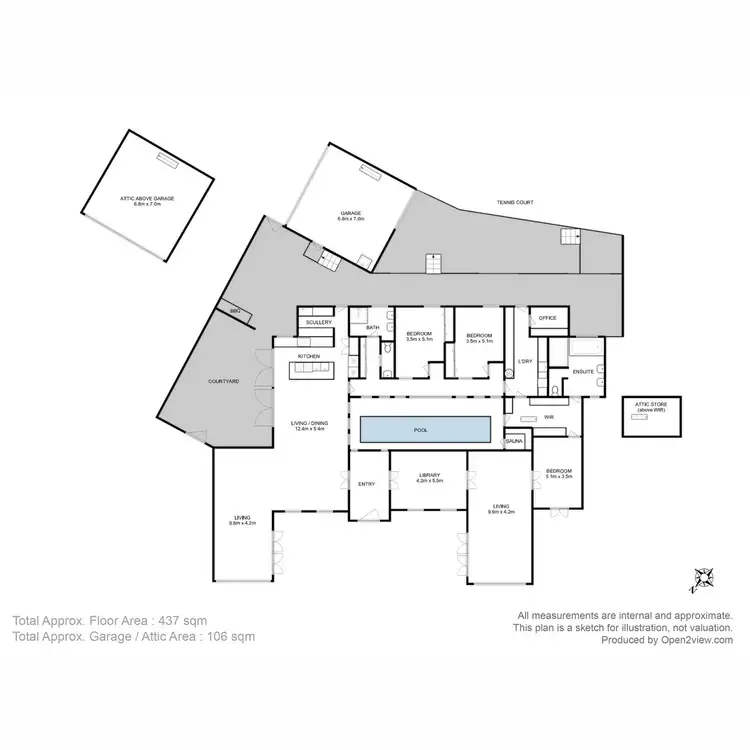 Floorplan of Homely house listing, 1 Victoria Esplanade, Bellerive TAS 7018