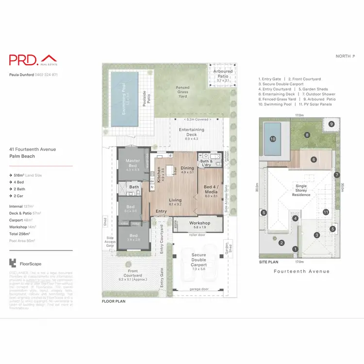 Floorplan of Homely house listing, 41 Fourteenth Avenue, Palm Beach QLD 4221