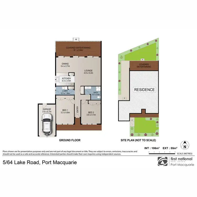 Floorplan of Homely villa listing, 5/64 Lake Road, Port Macquarie NSW 2444