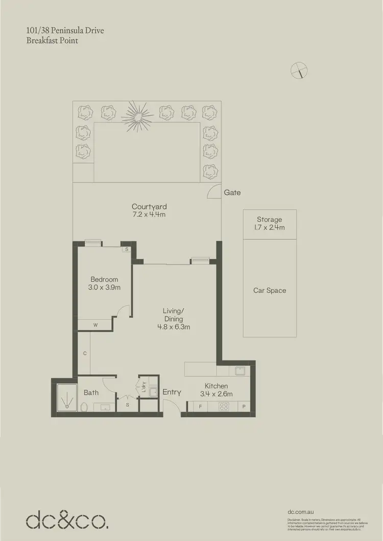 Floorplan of Homely apartment listing, 101/38 Peninsula Drive, Breakfast Point NSW 2137
