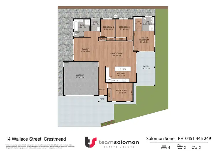 Floorplan of Homely house listing, 14a Wallace Street, Crestmead QLD 4132