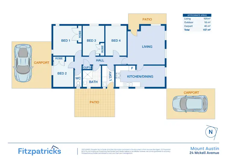 Floorplan of Homely house listing, 24 Mckell Avenue, Mount Austin NSW 2650