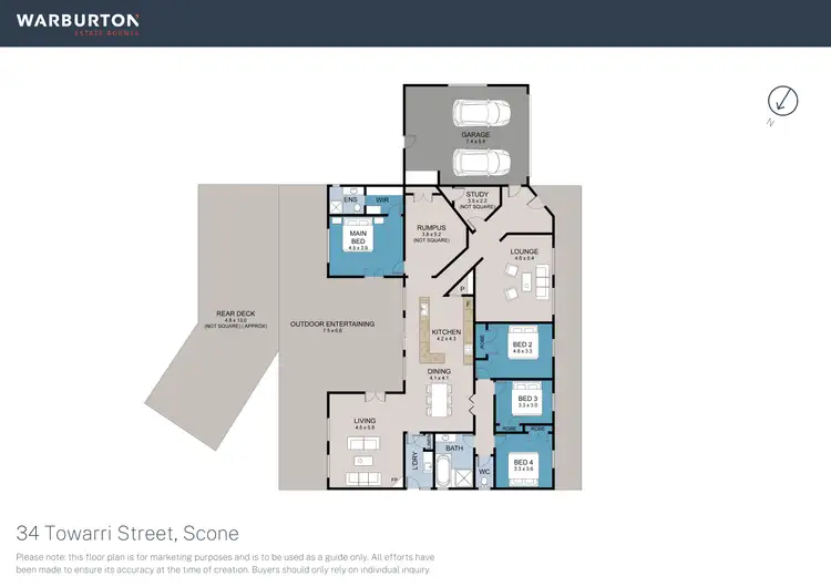 Floorplan of Homely house listing, 34 Towarri Street, Scone NSW 2337