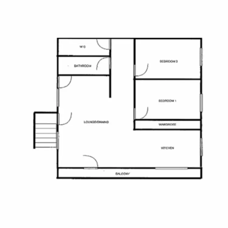 Floorplan of Homely unit listing, 1/238 Boundary Road, Bardon QLD 4065