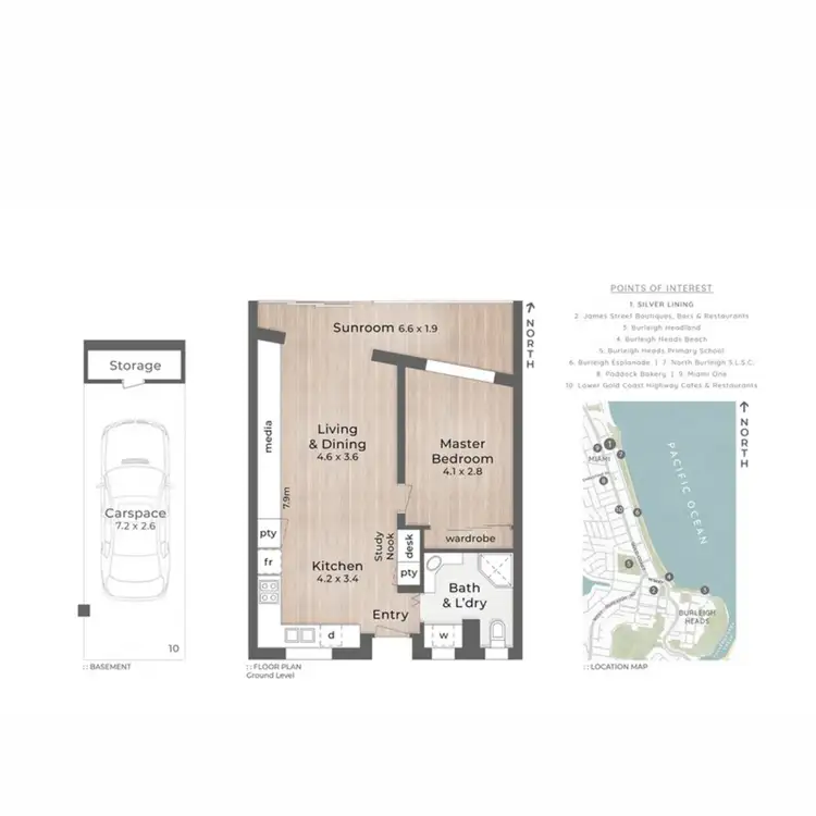 Floorplan of Homely unit listing, 4/286 The Esplanade, Burleigh Heads QLD 4220