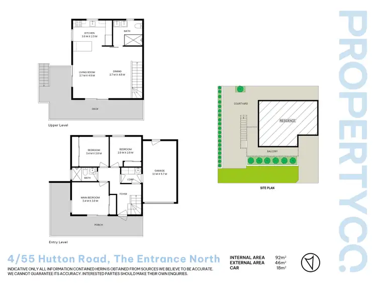 Floorplan of Homely townhouse listing, 4/55 Hutton Road, The Entrance North NSW 2261