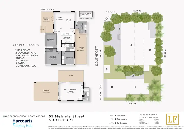 Floorplan of Homely house listing, 59 Melinda Street, Southport QLD 4215