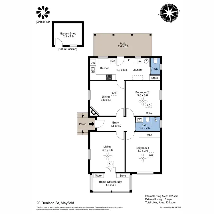Floorplan of Homely house listing, 20 Denison Street, Mayfield NSW 2304