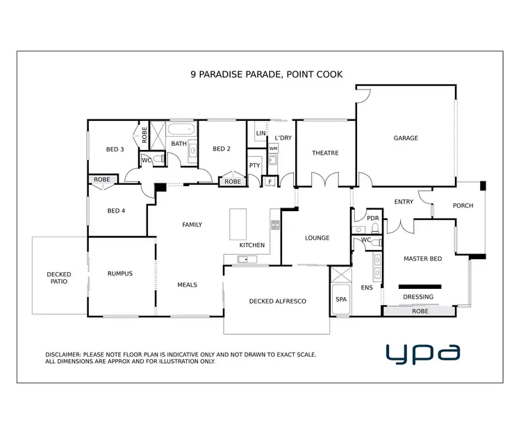 Floorplan of Homely house listing, 9 Paradise Parade, Point Cook VIC 3030